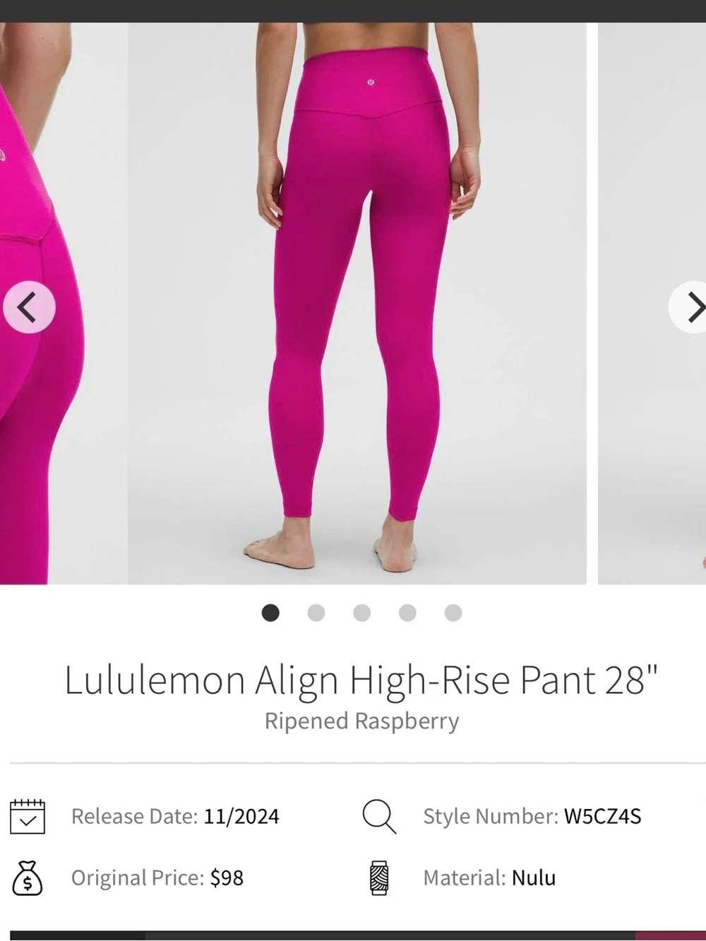 lululemon 25” Align High-Rise Pant Leggings